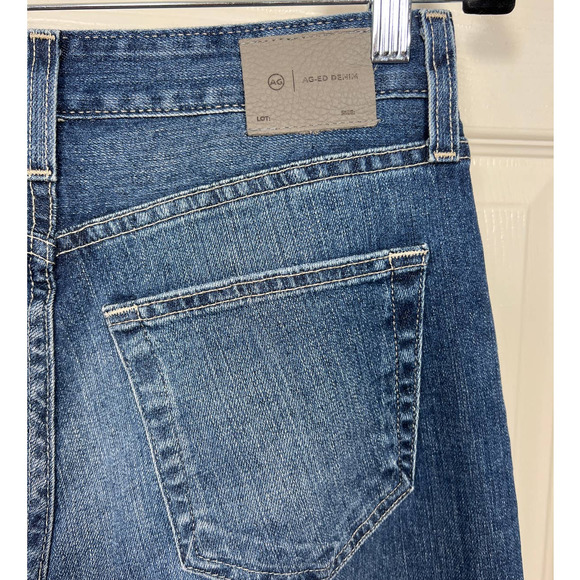 AG Adriano Goldschmied Ex-Boyfriend Slouchy Slim Fit 16 Years Raw Hem size 24 - Picture 5 of 8